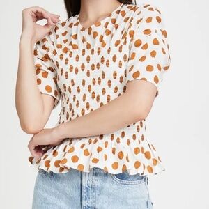 Baum Und Pferdgarten Polka Dot Mynowa Blouse sz 40